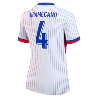 France Dayot Upamecano #4 Replica Away Shirt Ladies Euro 2024 Short Sleeve